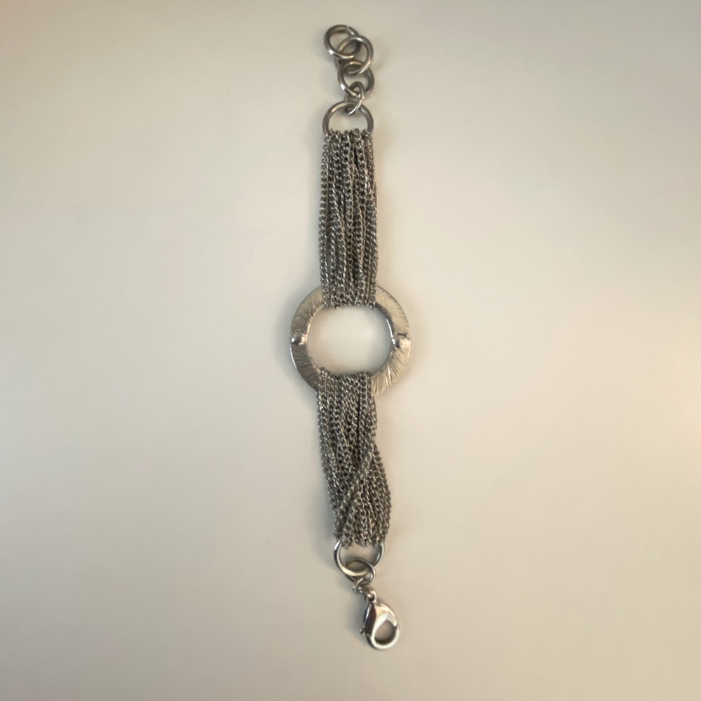 GUESS Chain Bracelet, Silver, Rhinestone - Picture 5 of 7